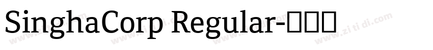 SinghaCorp Regular字体转换